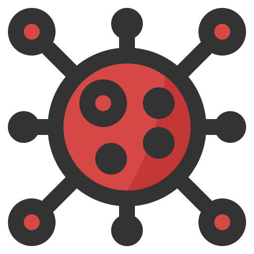 Virus Generic Outline Color icon