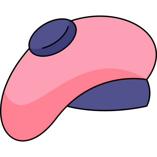 beret Generic Thin Outline Color ikona