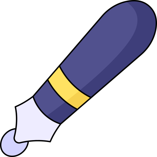 długopis Generic Thin Outline Color ikona