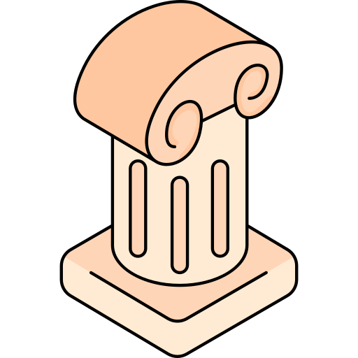Column Generic Thin Outline Color icon