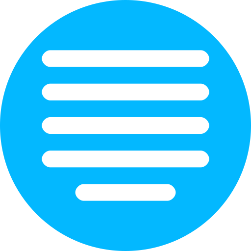 Align Center Generic Blue icon
