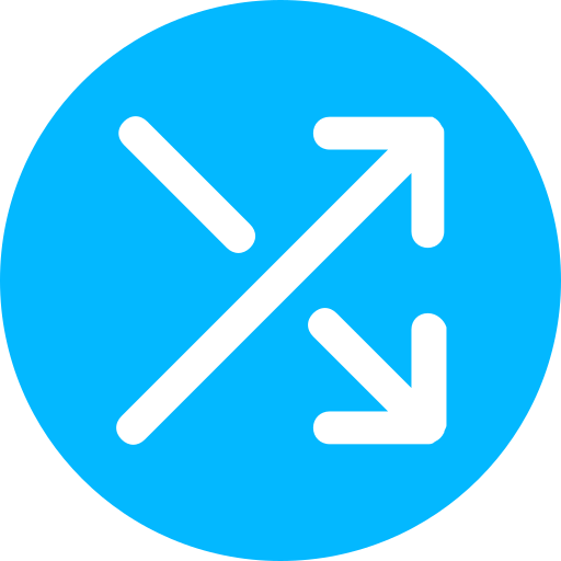 flecha Generic Blue icono