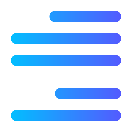 整列 Generic gradient outline icon