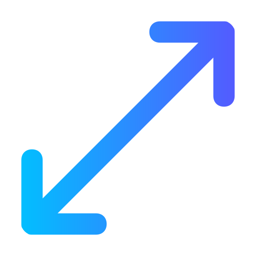 Arrow Generic gradient outline icon