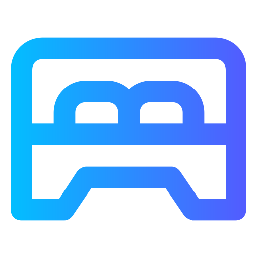 bed Generic gradient outline icon