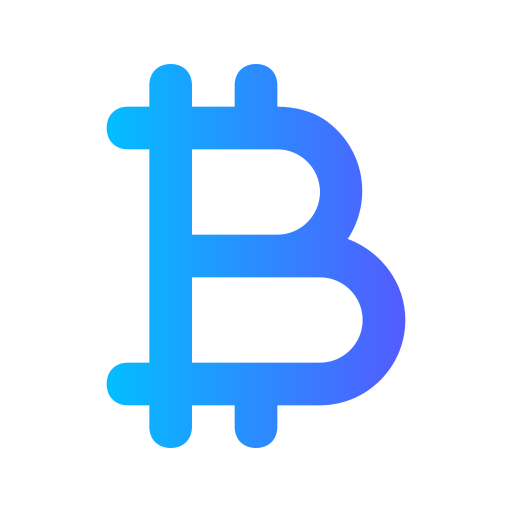 bitcoin Generic gradient outline icono