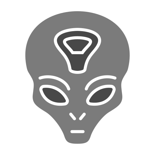 buitenaards wezen Generic Grey icoon