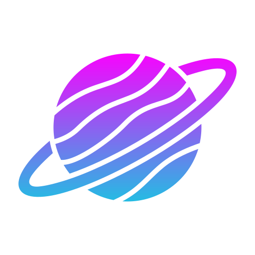 Saturn Generic Flat Gradient icon