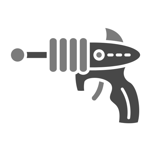 ruimte pistool Generic Grey icoon
