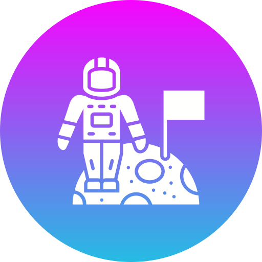 Moon landing Generic Flat Gradient icon
