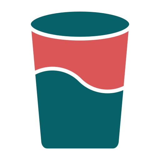 vaso de agua Generic Flat icono