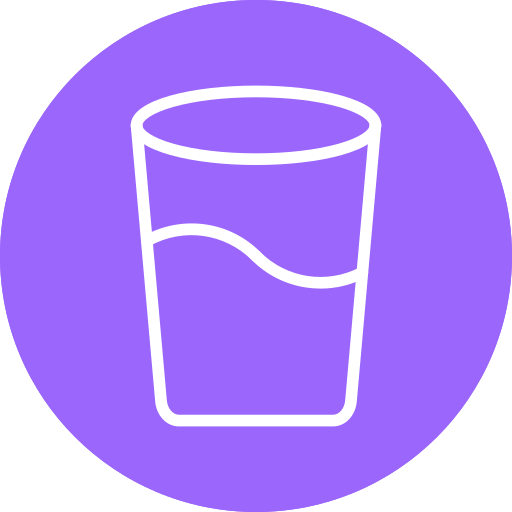vaso de agua Generic Flat icono