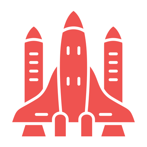 ruimtevaartuig Generic Flat icoon