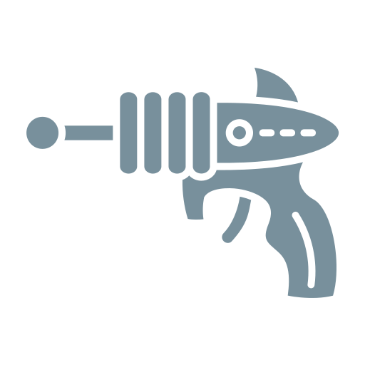 pistola spaziale Generic Flat icona