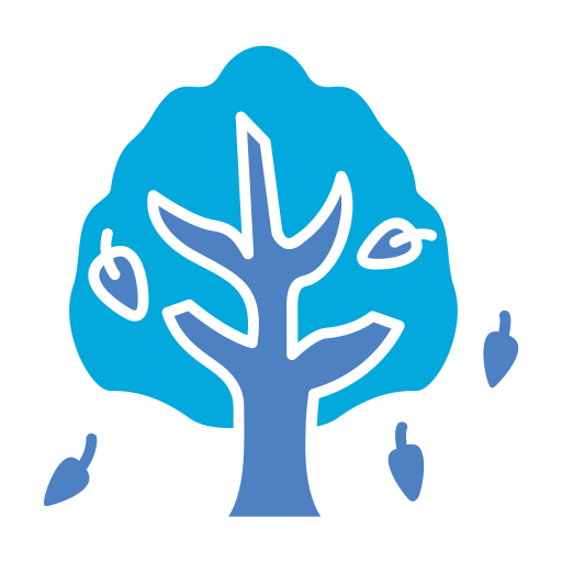 Árvore de outono Generic Blue Ícone