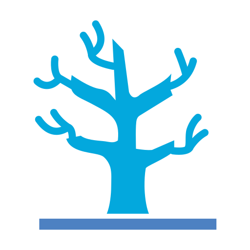 suche drzewo Generic Blue ikona