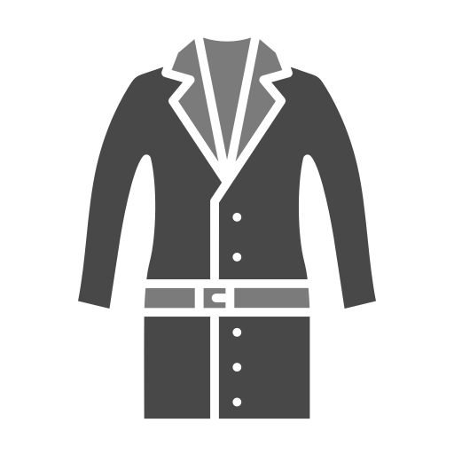 long manteau Generic Grey Icône
