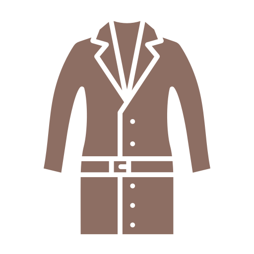 Длинное пальто Generic Flat иконка
