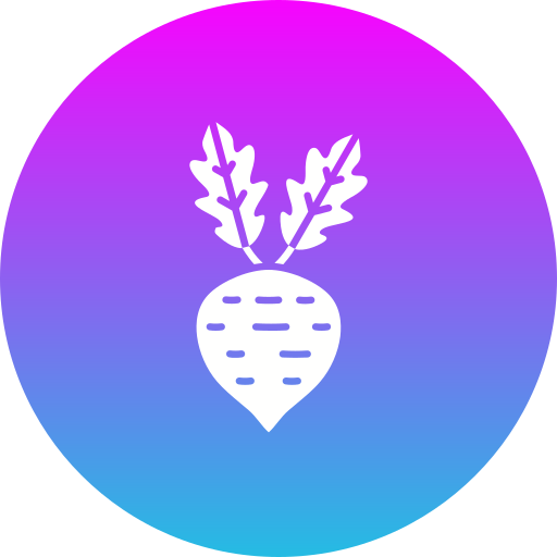 Turnip Generic Flat Gradient icon