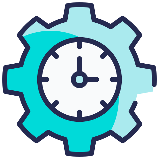 gestión del tiempo Generic Blue icono