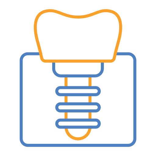 Dental implant Generic Outline Color icon