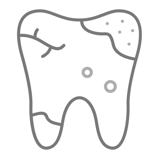 Dental caries Generic Grey icon