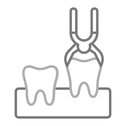 extracción dental Generic Grey icono
