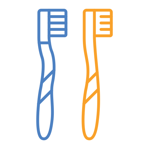 szczoteczki do zębów Generic Outline Color ikona
