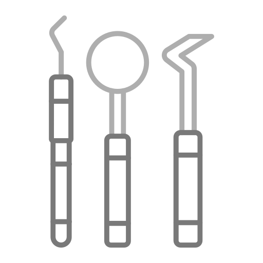 Dentist tools Generic Grey icon