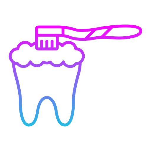 mycie zębów Generic Gradient ikona