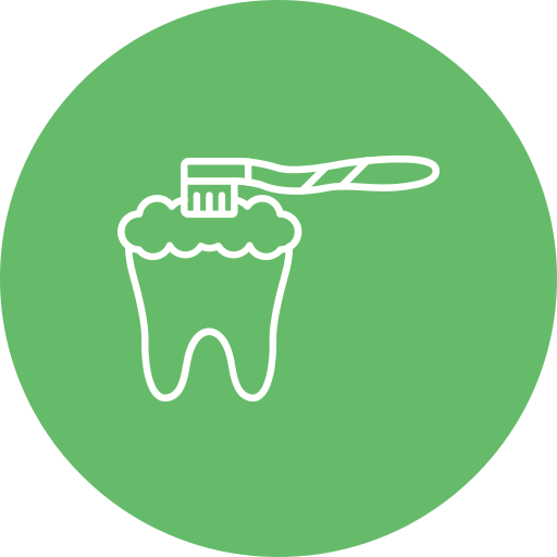lavarsi i denti Generic Flat icona