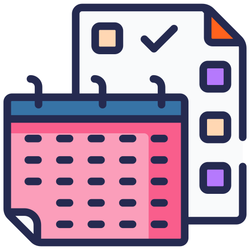 calendario Generic Outline Color icono