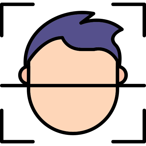Идентификатор лица Generic Outline Color иконка
