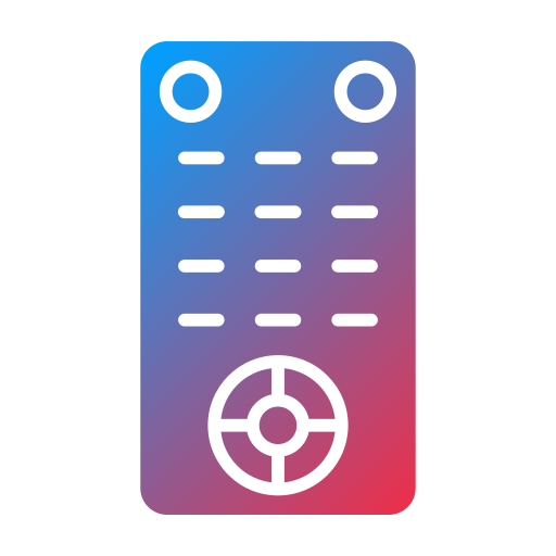 control remoto Generic Flat Gradient icono