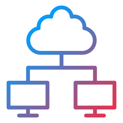 cloud computing Generic Gradient icoon