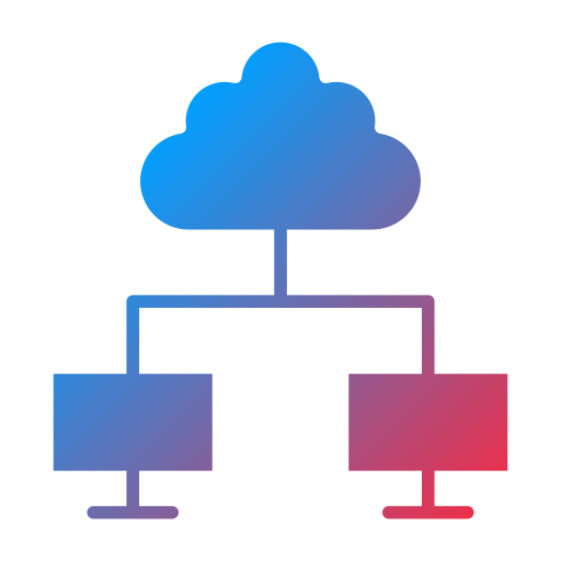 computación en la nube Generic Flat Gradient icono