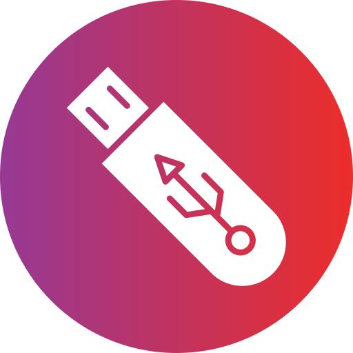 USB Generic Flat Gradient icon