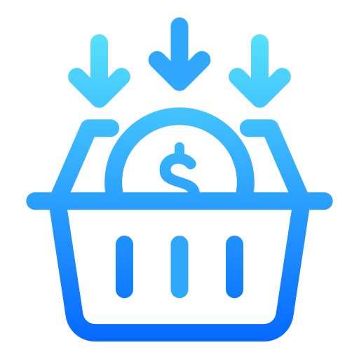 cesta de la compra Generic Gradient icono
