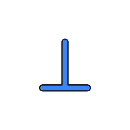 perpendicular Generic Outline Color icono