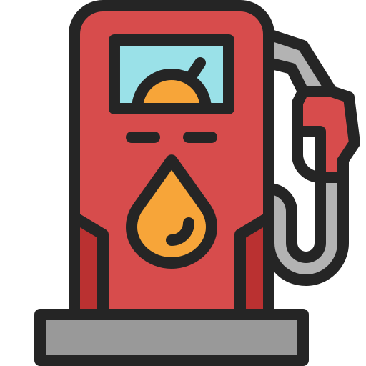 bomba de gas Generic Outline Color icono