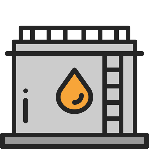 Oil tank Generic Outline Color icon