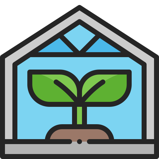 温室 Generic Outline Color icon