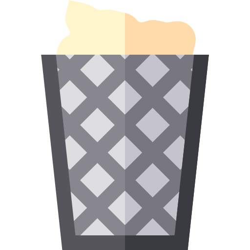 Trash can Basic Straight Flat icon