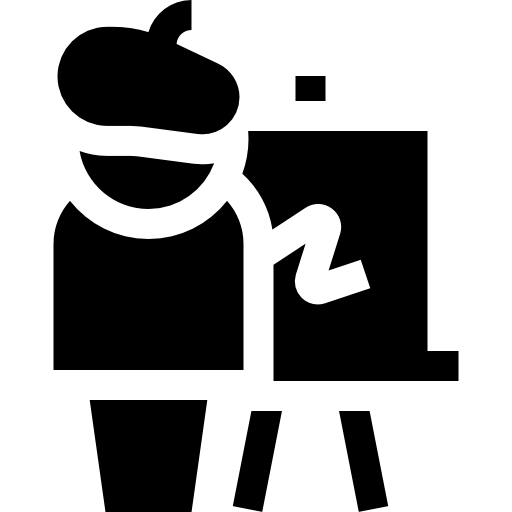 staffelei Basic Straight Filled icon