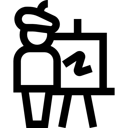 staffelei Basic Straight Lineal icon