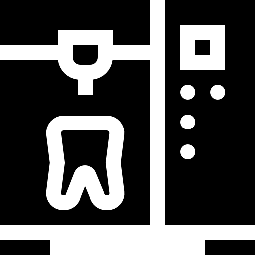 dente Basic Straight Filled icona