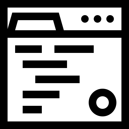 código Basic Straight Lineal icono