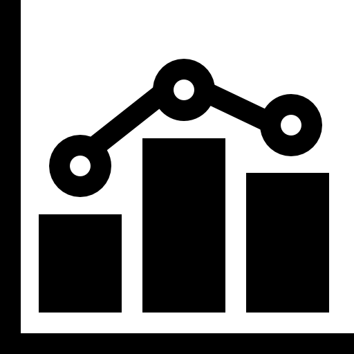 gráfico Basic Straight Filled icono