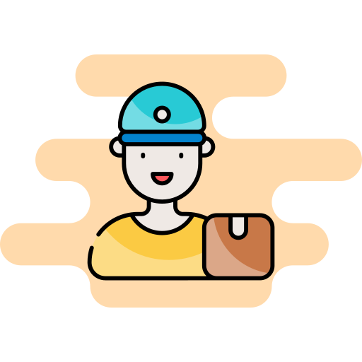 Delivery Man Generic Rounded Shapes icon