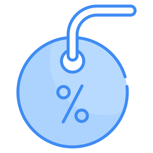 Discount Tag Generic Blue icon
